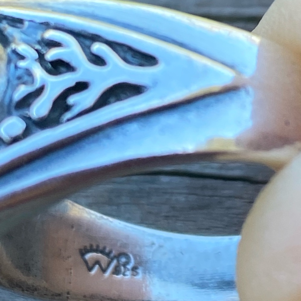 Celtic Tree Ring Sterling Silver Natural Sunstone - Picture 11 of 15